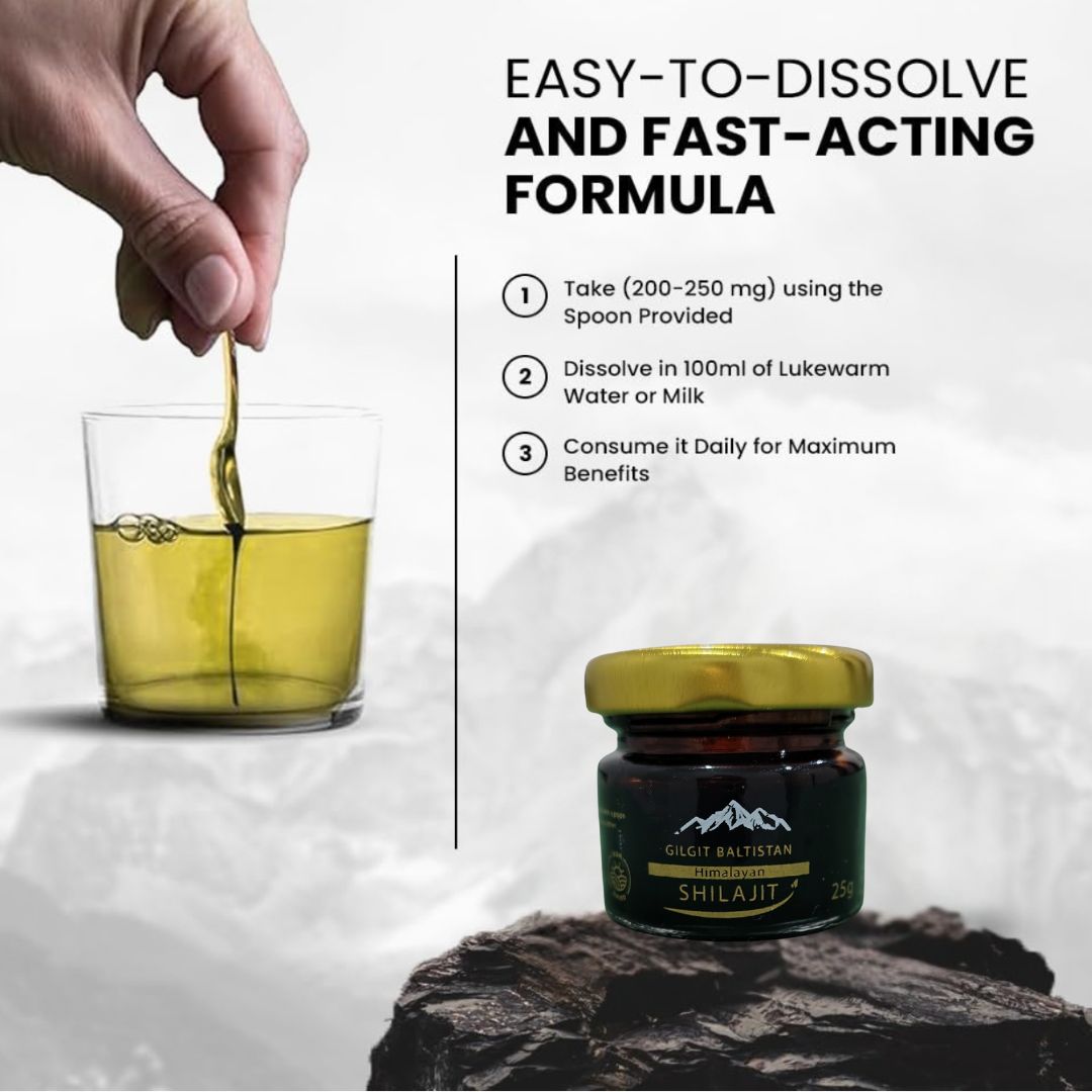 AlizOrganic Gilgit Baltistan Himalayan Shilajit Resin 25g